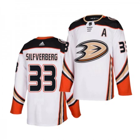 Anaheim Ducks Dresy Jakob Silfverberg 33 Adidas Bílý Authentic - Pánské